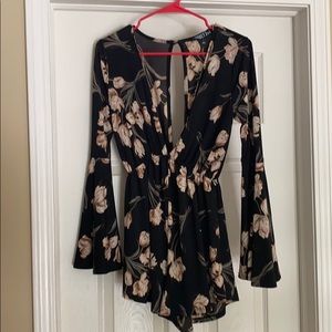 Floral summer romper
